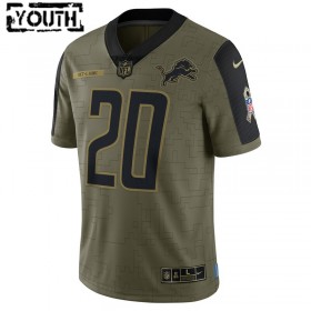Camiseta Niño NFL Detroit Lions Barry Sanders 20 Nike 2021 Salute to Service